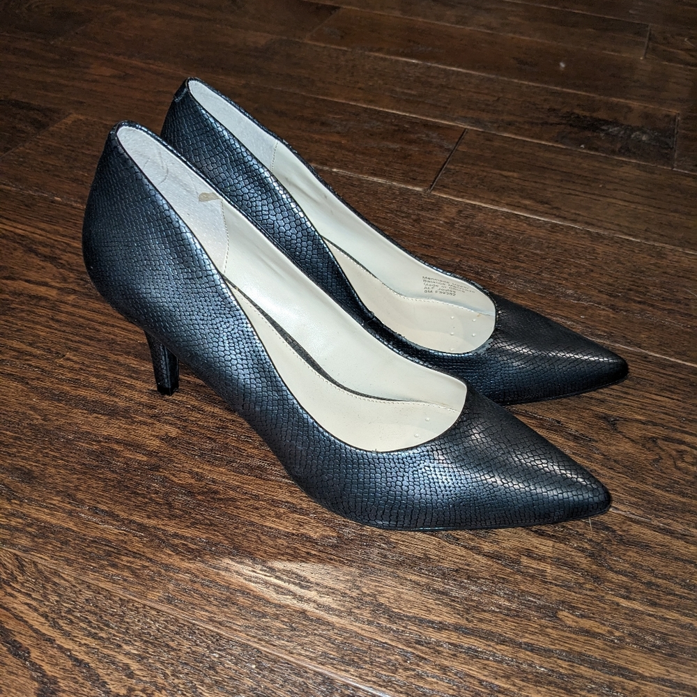 Alfani Step n Flex Pump Heels with Metallic Snake Skin Print